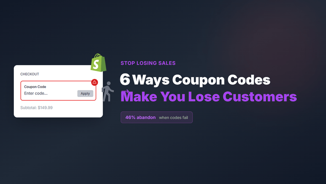 Shopify Coupon Codes: 6 Ways They Make You Lose Customers