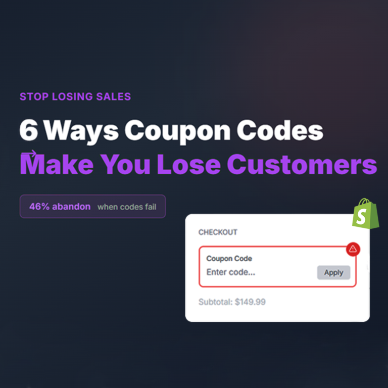 Shopify Coupon Codes: 6 Ways They Make You Lose Customers