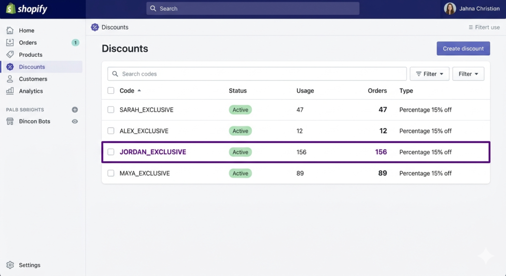 Shopify admin screenshot