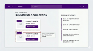 Shopify discount badge on collection page not updating from 15% off to 20% off