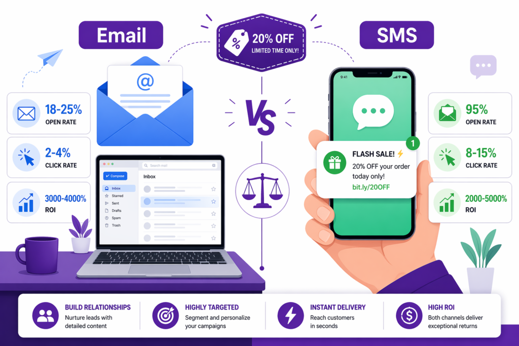 Shopify Email vs SMS: Which Channel Drives More Sales?