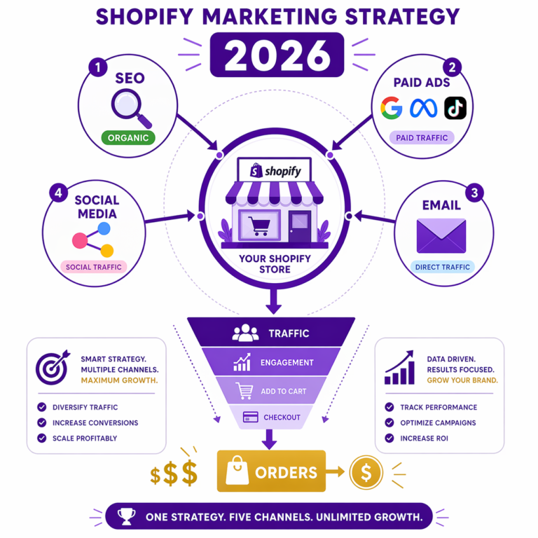 Shopify Marketing Strategy for 2026: From Traffic to Conversion